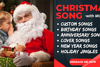 produce custom song xmas carol holiday jingle new year festive,anniversary song