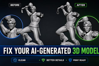 fix your ai generated 3d model