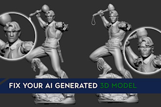 fix your ai generated 3d model