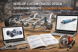 develop custom chassis design suspension projects automobile engineering