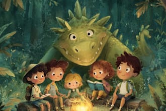 illustrate children story book illustration, children story book illustration