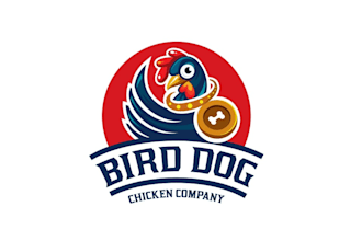 design a professional modern custom chicken restaurant or fast food logo