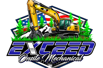 design unique excavator logo