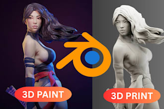 sculpt detailed 3d nsfw character nsfw 3d anime figure miniature for 3d printing