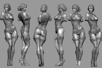 sculpt 3d nsfw model 3d character sexy model  3d anime anime figure for printing