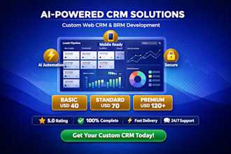 develop custom ai CRM web application for your small business