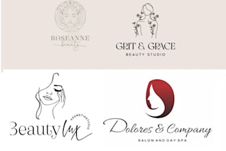 design modern beauty, cosmetic, fashion, spa, yoga and esthetics logo