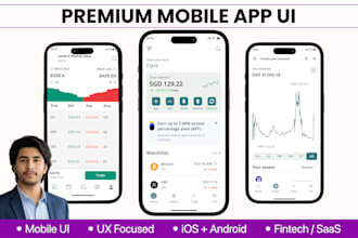 design fintech trading app UI UX in figma