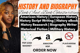 ghostwrite biographies, memoirs, and american history, ebook ghostwriter