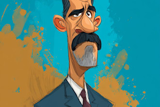 draw cartoon caricature for office team, friends or family