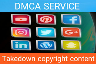 send dmca takedown notice to remove copyright infringement content