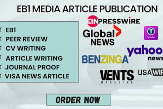 write and publish a uscis ready eb1 media article on top major news outlets