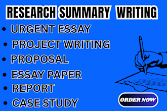 write essays, project work for college and universities