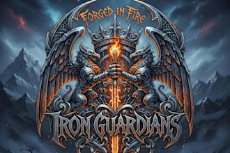 design a power metal logo