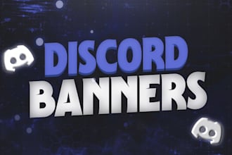 design discord banners, headers and icons