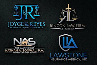 design modern law, law firm, lawyer, legal, attorney logo