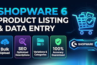 upload products and do data entry in shopware 6