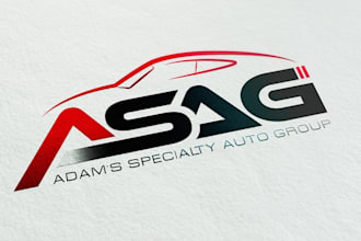 do auto detailing auto mobile and car wash logo design