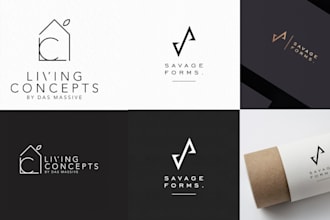create commercial and real estate architectural logo