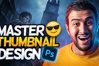 design professional thumbnails for yt