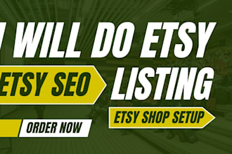 do etsy seo optimization, etsy shop listing, etsy shop setup