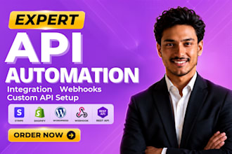do API integration, webhook automation, and custom API setup for your website