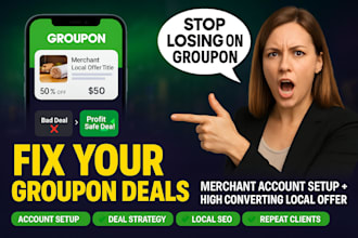 setup groupon merchant account and high converting local deal