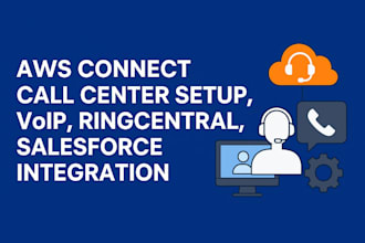 aws connect call center setup, voip, ringcentral, salesforce integration