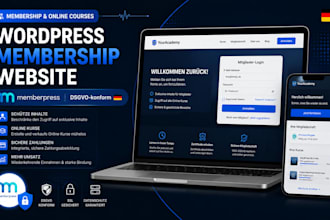 build a german membership website with memberpress for coaches using wordpress