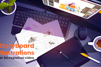 do professional storyboards for 2d animated video projects