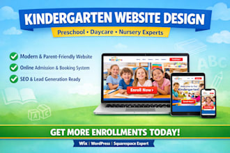 design kindergarten website kindergarten leads ads kindergarten marketing manage