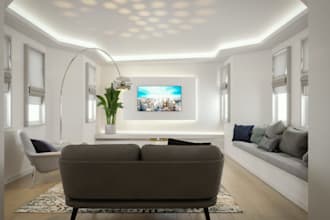 renew 3dluxurious apartment,living area,interior furniture,dining set,cgi render