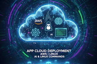deploy your web app to cloud server AWS or vps