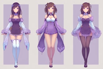 make a dynamic anime manga illustration with your character