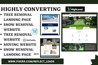 build tree removal landing page snow removal tree removal website moving website