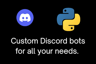 develop custom discord bots for your discord server