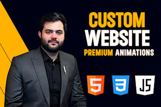 design a modern custom website with premium UI UX and smooth animations