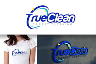 design unique cleaning logo for royal, magic or true clean brand