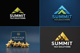 design income tax logo bookkeeping, finance brochure, flyer income tax website
