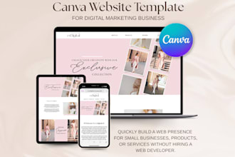 canva website design canva landing page canva website canva ebook design mockup