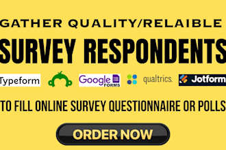 reach survey respondents to fill online survey questionnaire or polls