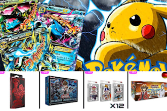 design trading card shopify store pokemon website game accessories website