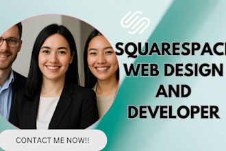 develop squarespace website optimize modern squarespace website or landing page