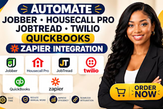 automate jobber housecall pro jobtread twillio quickbooks zapier integration