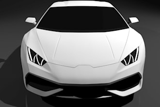 custom 3d printable cad car model, body kits design, 3d game car, 3d police car
