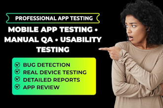 app testing mobile app testing QA manual testing usability testing app review