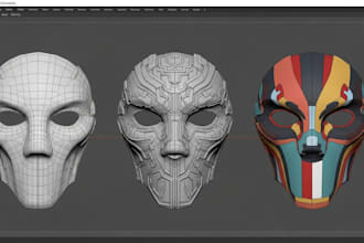 sculpt 3d print ready stl for cosplay props, masks, and armor