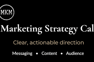 review your marketing and give you a clear plan to move forward