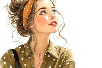 draw watercolor or digital illustration for commercial use