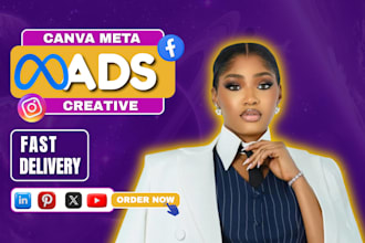 design meta ads creative using canva
